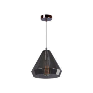 Cветильник BENETTI Modern Fusione подвесной серый/дымчатый, 1xE27, коллекция MOD-024