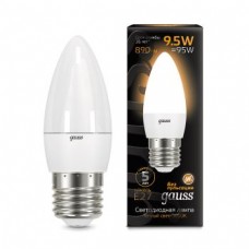 Лампа Gauss LED Candle E27 9.5W 3000К 1/10/50