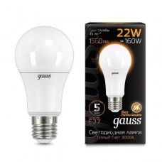 Лампа Gauss LED A70 22W E27 3000K 1/10/50