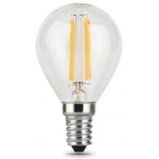 Лампа Gauss LED Filament Шар E14 7W 580lm 4100K step dimmable 1/10/50