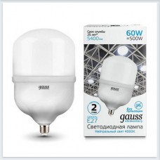 Лампа Gauss Elementary LED T160 E27 60W 5400lm 5400lm 180-240V 4000K