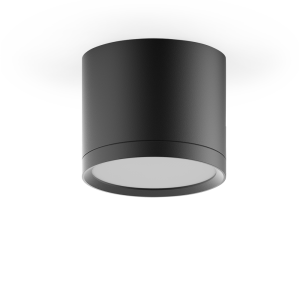 LED светильник накладной с рассеивателем HD016 10W (черный) 3000K 88х75мм  1/30