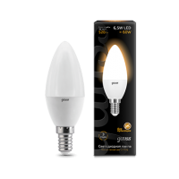 Лампа Gauss LED Candle E14 6.5W 2700К 1/10/50