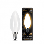 Лампа Gauss LED Filament Candle OPAL E14 5W 2700К 1/10/50