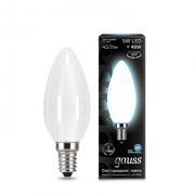 Лампа Gauss LED Filament Candle OPAL E14 5W 4100К 1/10/50