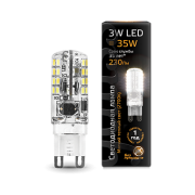 Лампа Gauss LED G9 AC150-265V 3W 2700K 1/20/200