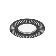 Светильник Gauss Aluminium AL014 Круг. Черный/Хром, Gu5.3 1/100