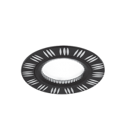 Светильник Gauss Aluminium AL018 Круг. Черный/Хром, Gu5.3 1/100