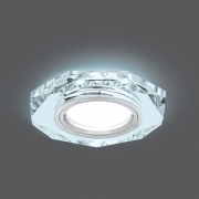 Светильник Gauss Backlight BL054 Восемь гран. Кристалл/Хром, Gu5.3, LED 4100K 1/40