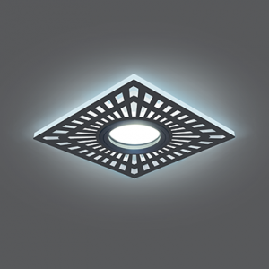 Светильник Gauss Backlight BL126 Квадрат. Белый, Gu5.3, 3W, LED 4000K 1/40