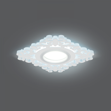 Светильник Gauss Backlight BL130 Квадрат/узор. Белый, Gu5.3, 3W, LED 4000K 1/40